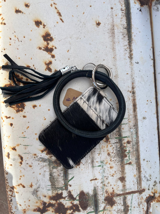 Small Cowhide Wristlet