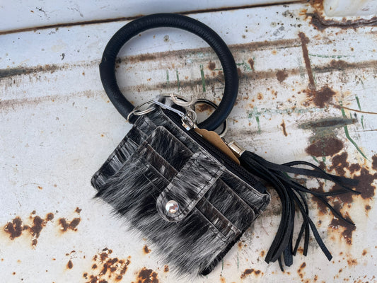 Cowhide Wristlet
