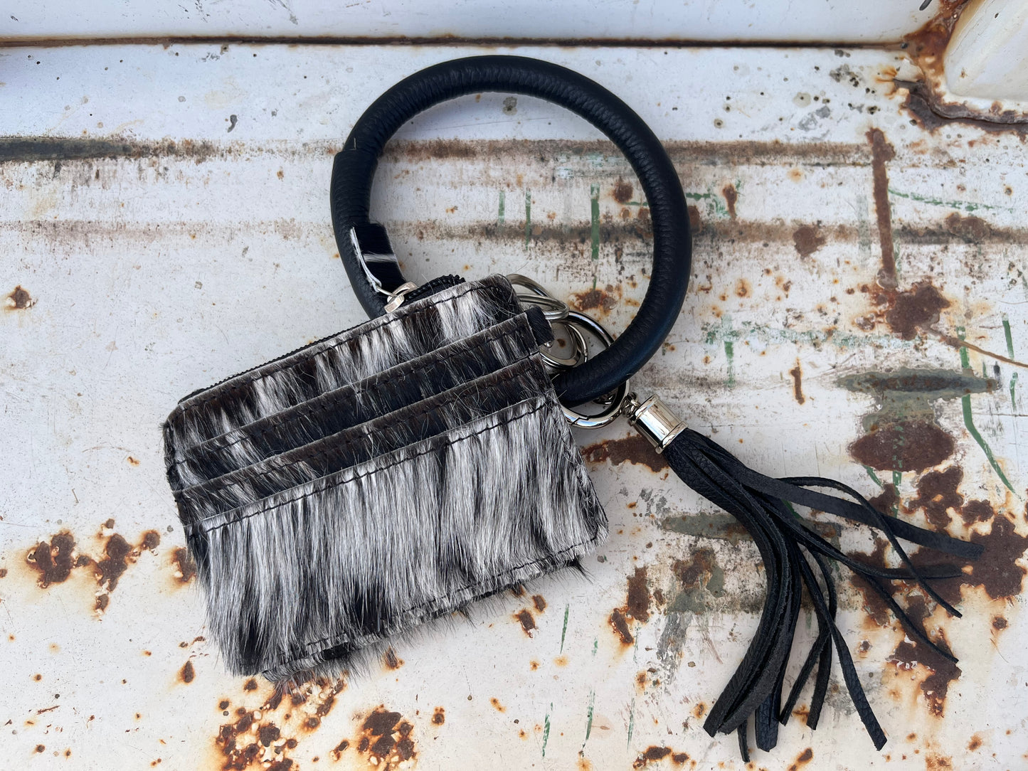 Cowhide Wristlet