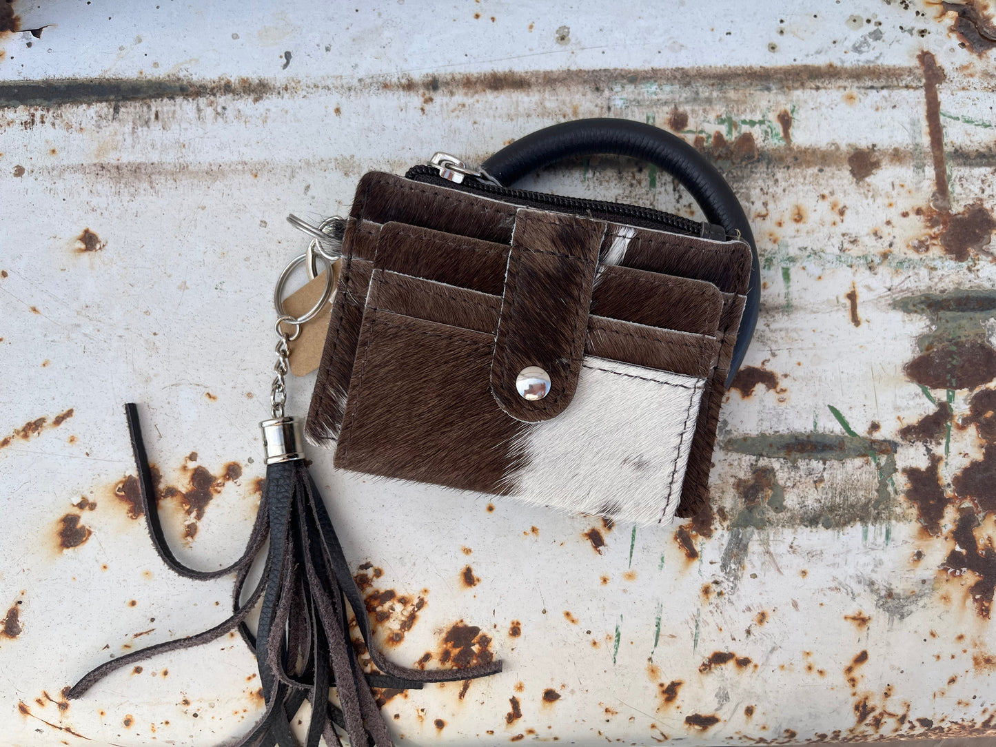 Cowhide Wristlet