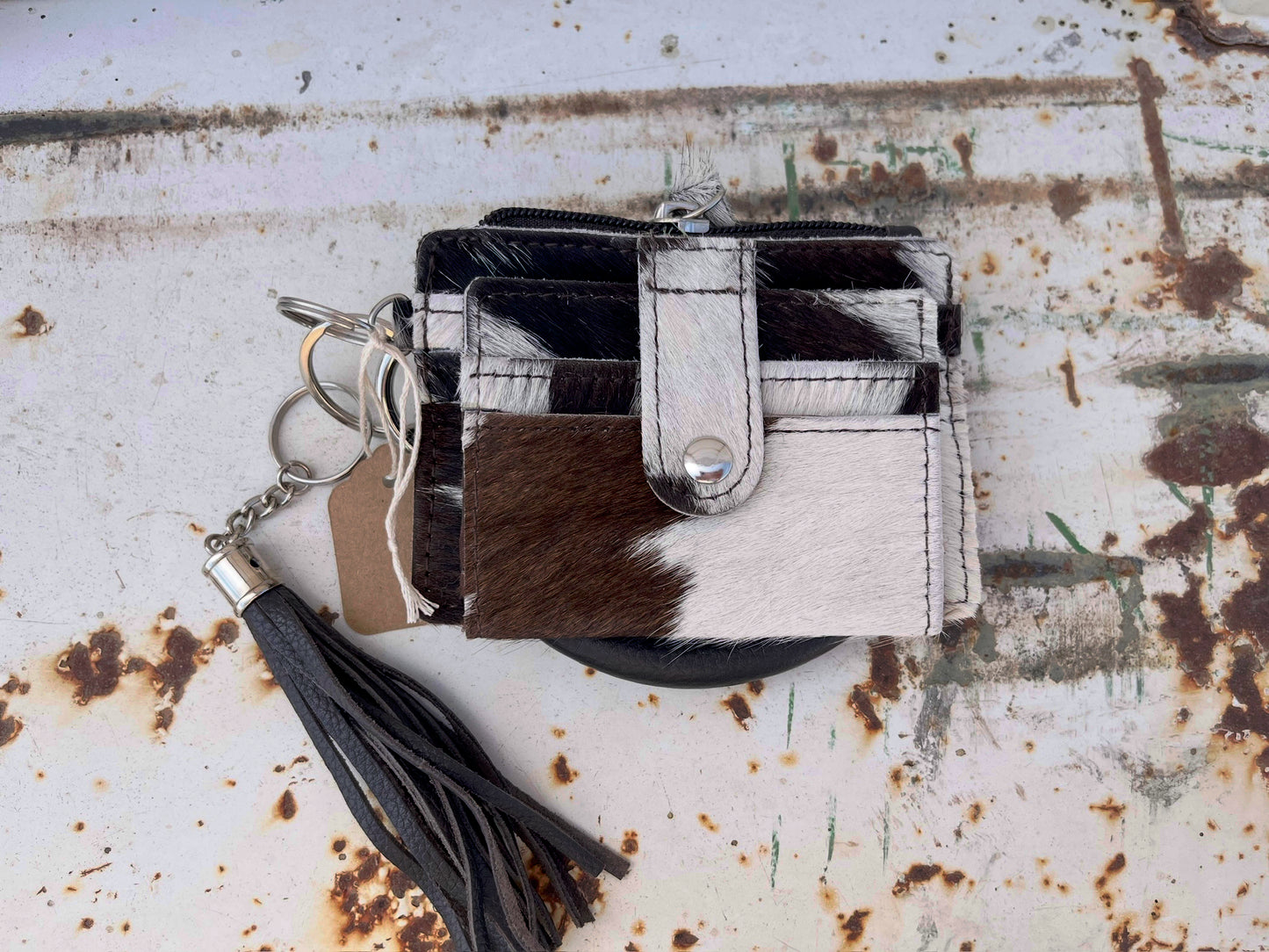 Cowhide Wristlet