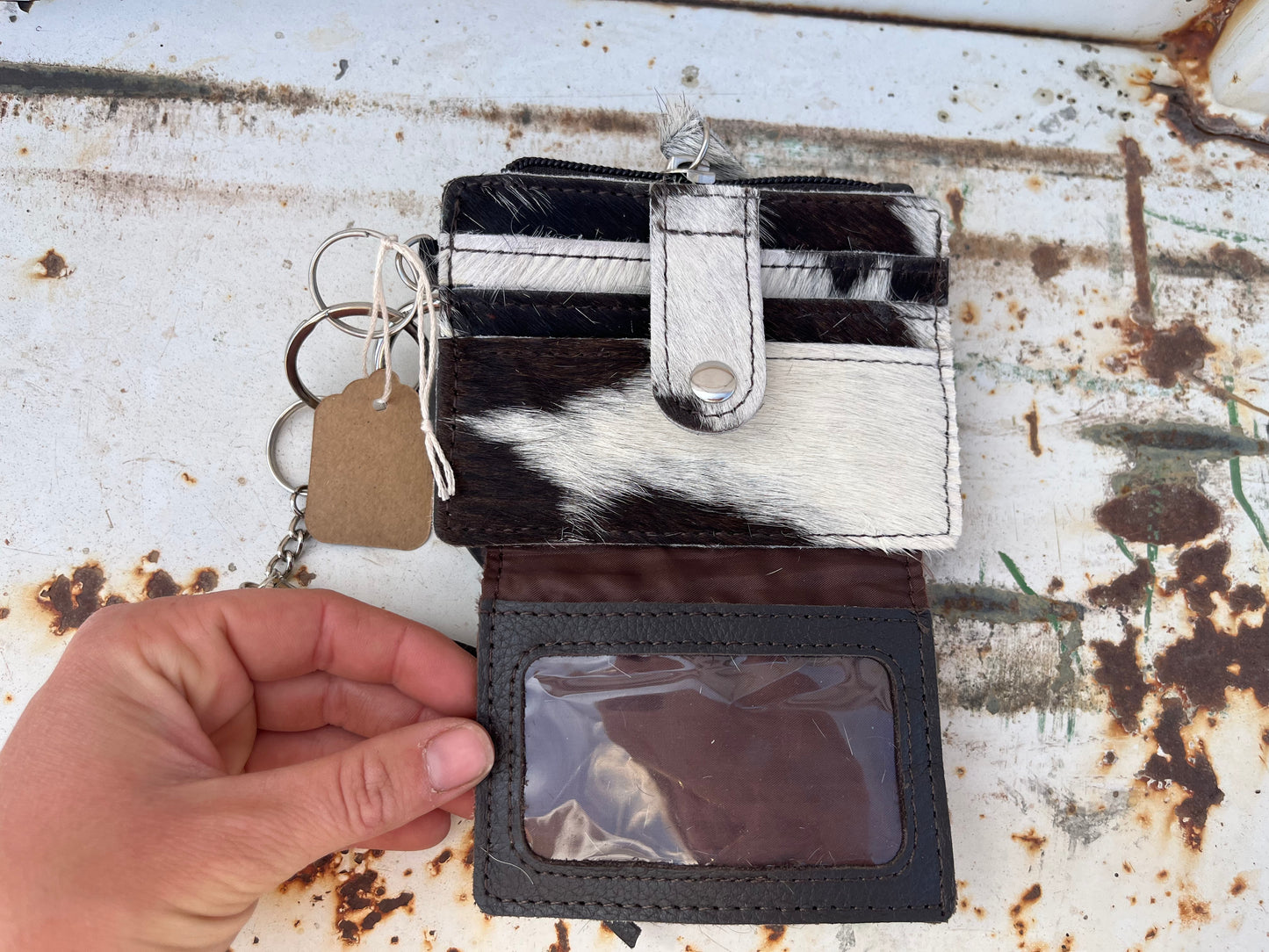 Cowhide Wristlet