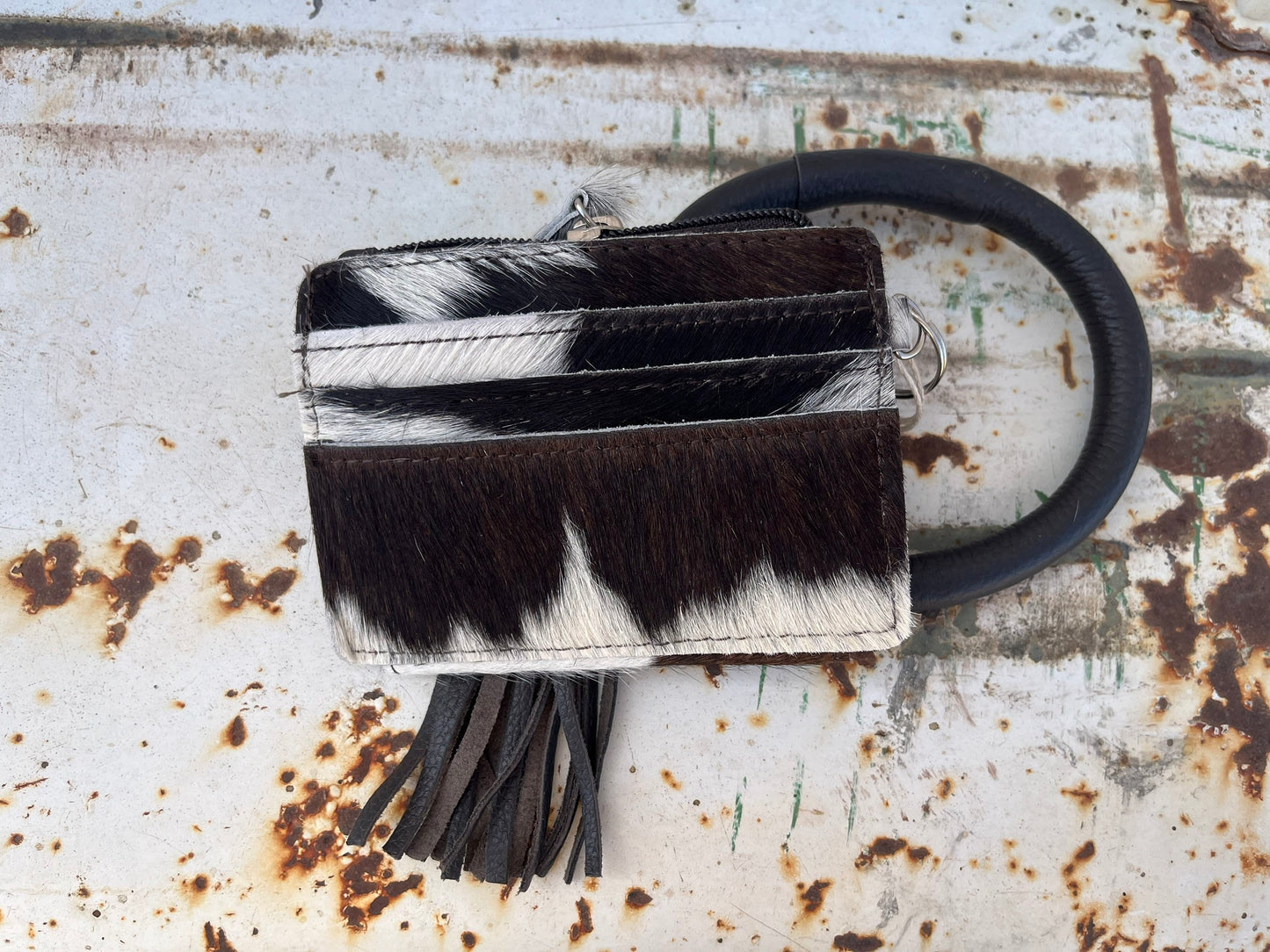 Cowhide Wristlet