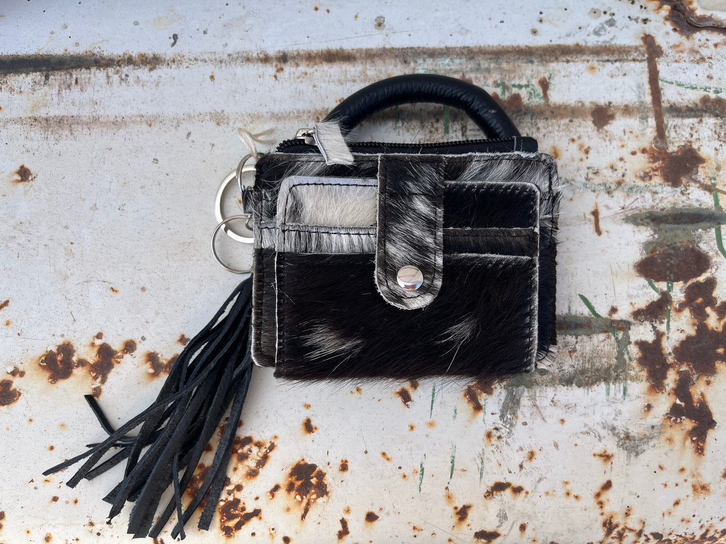 Cowhide Wristlet