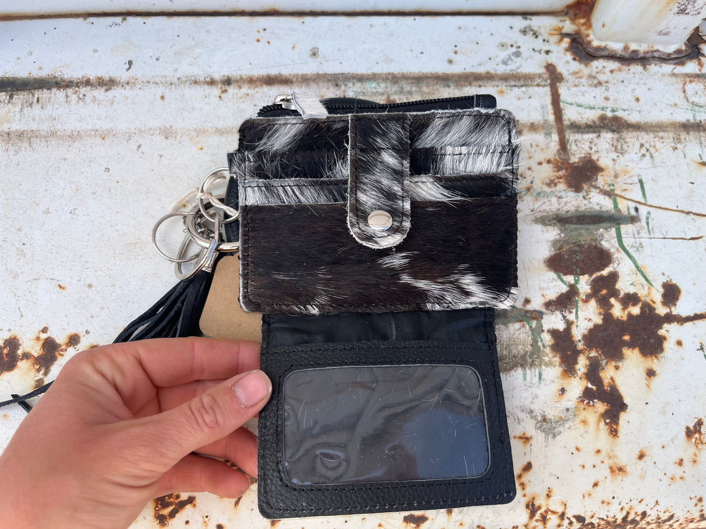 Cowhide Wristlet