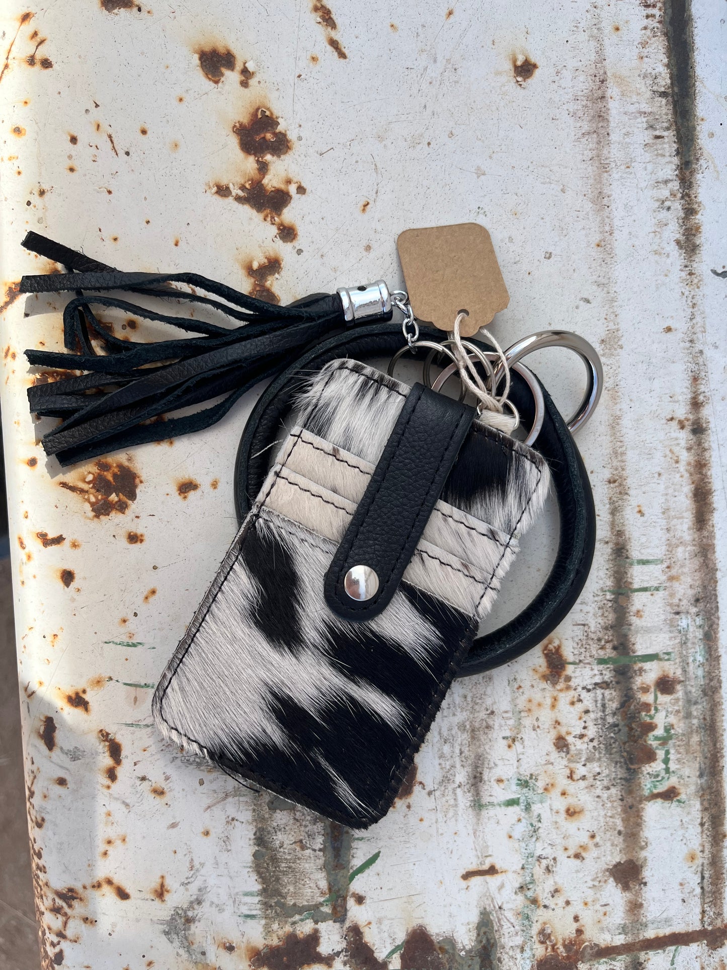 Small Cowhide Wristlet