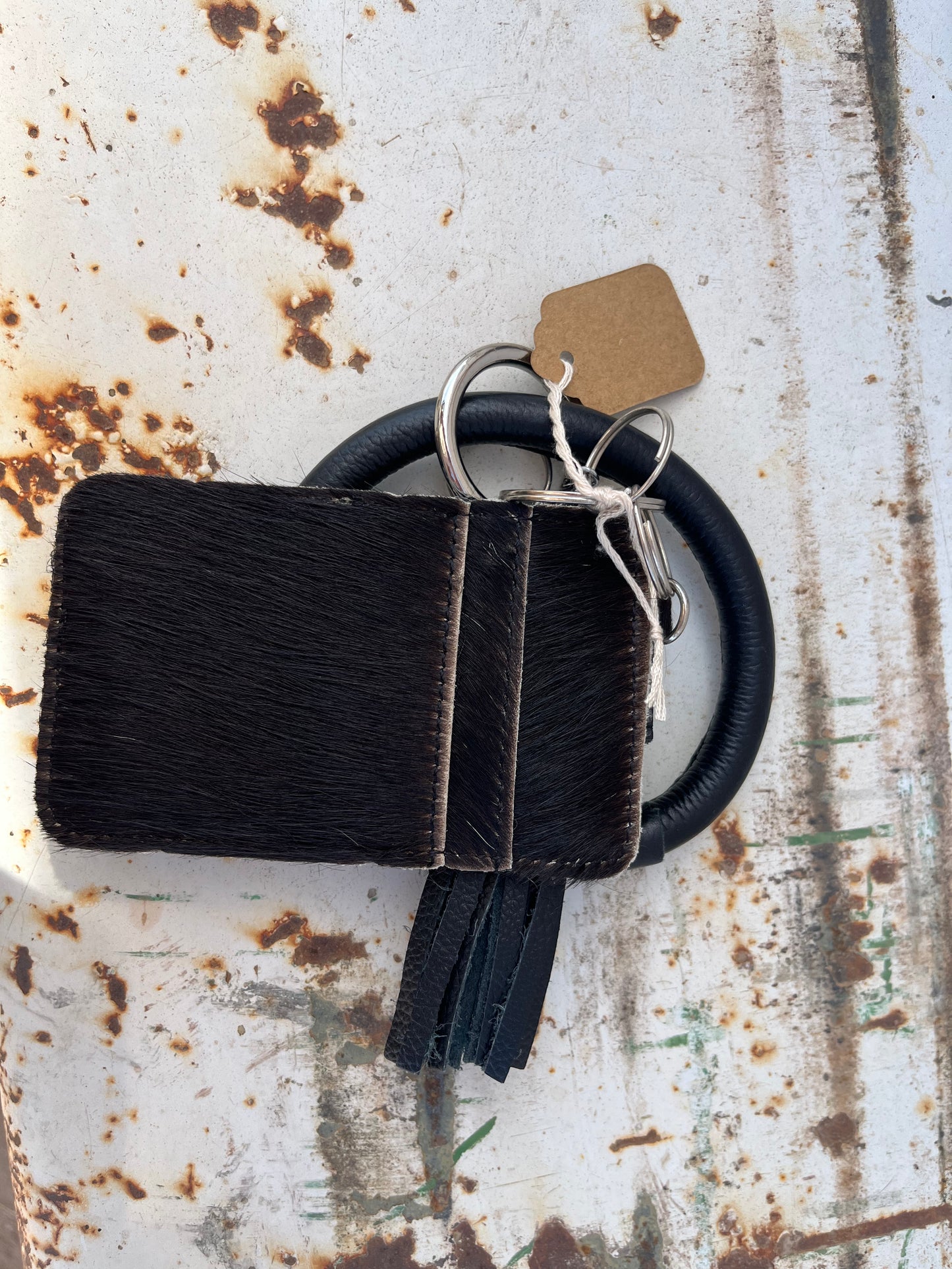 Small Cowhide Wristlet