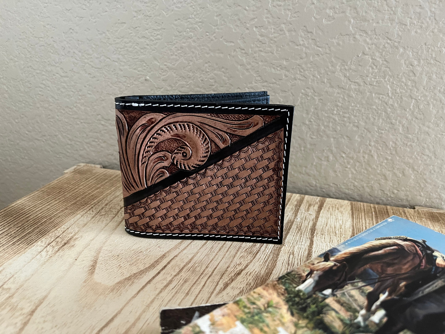 Tooled Leather Wallet