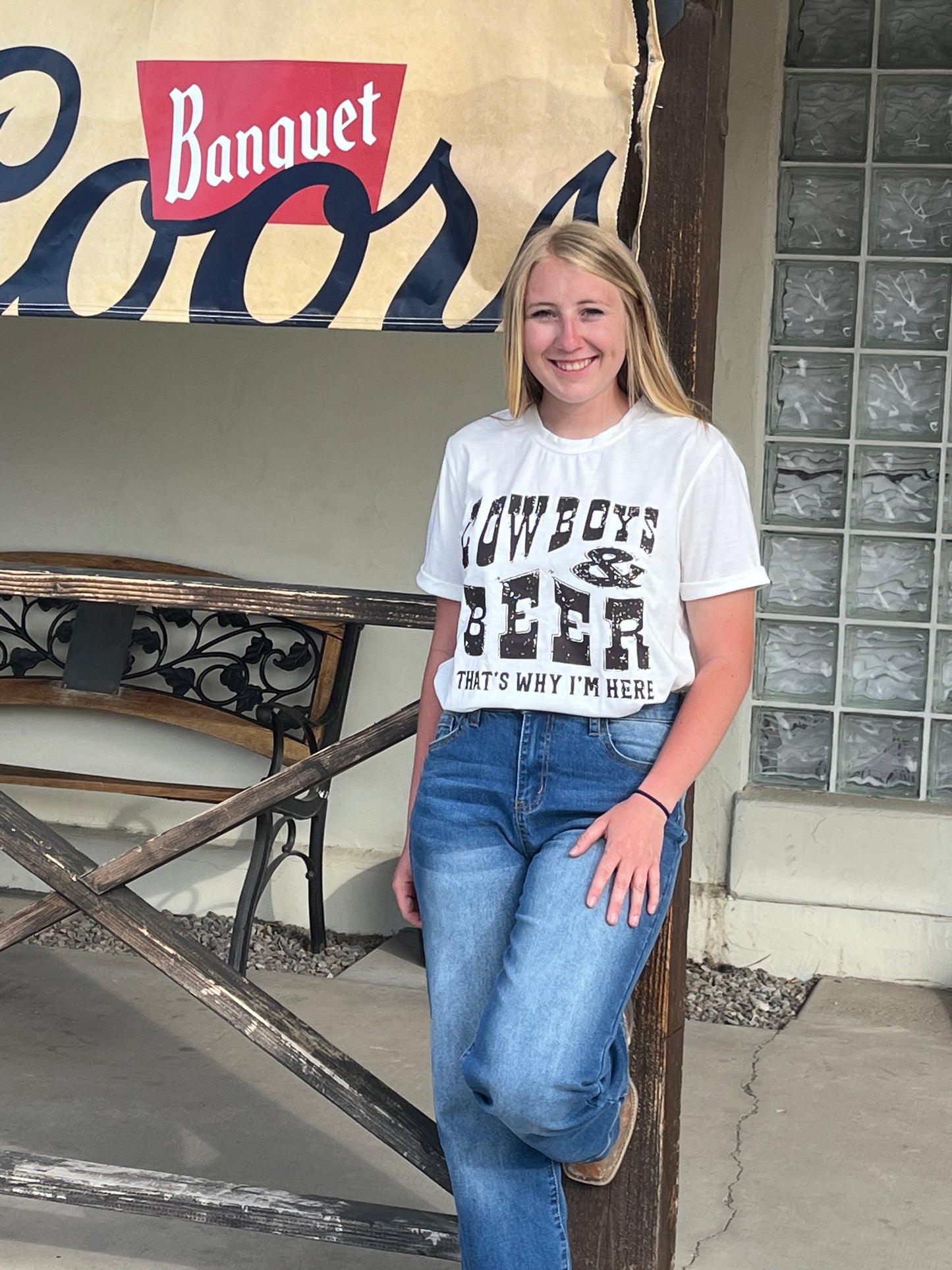 Cowboys and Beer tee